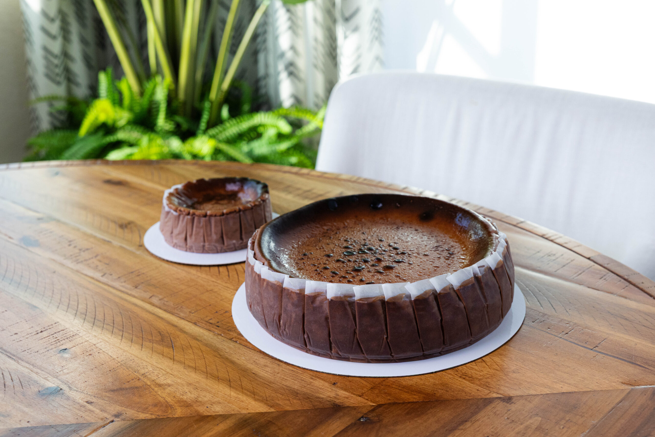 cheescakes large and small chocolate