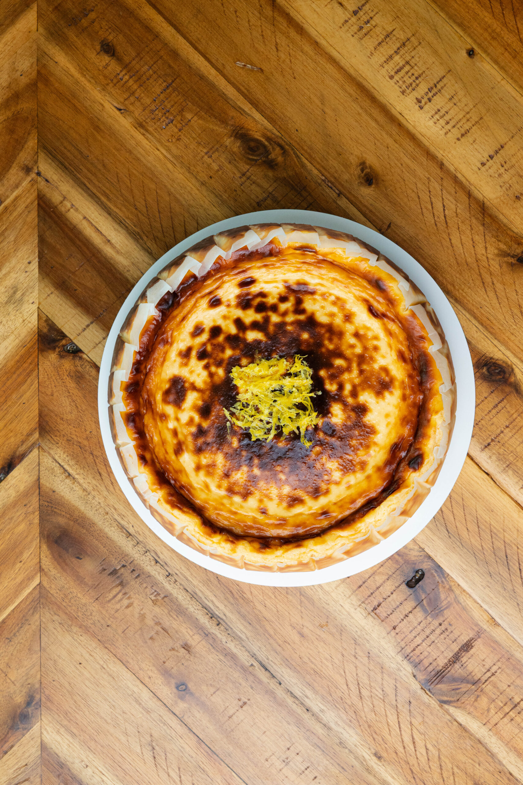 TBBAKER3 Golden Citrus burnt Basque cheesecake