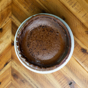 Violet Velvet burnt Basque cheesecake