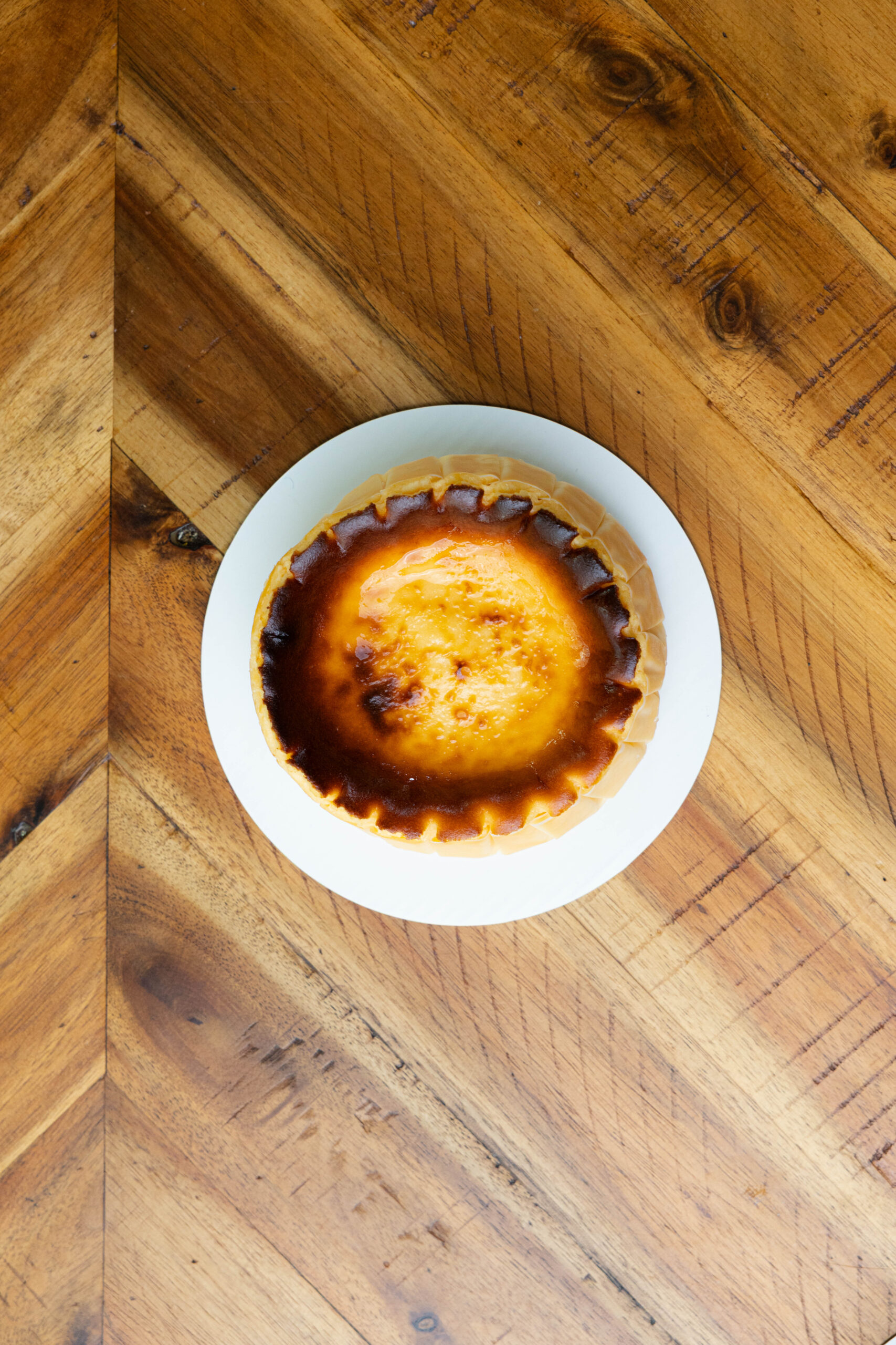 TBBAKER5 Whole burnt Basque cheesecake